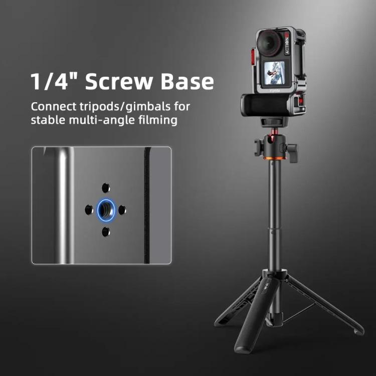 Kit de empuñadura Flymile Street Shooting para cámara de acción DJI Osmo Action 5 Pro/4/3, jaula de expansión de aluminio., AC5015 Cage