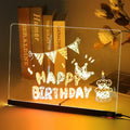 Letrero luminoso transparente de acrílico, fluorescente y borrable para escribir mensajes (cartel publicitario)., RGB 15x15cm, RGB 20x20cm, RGB 30x20cm, RGB 35x26cm, LED 35x26cm