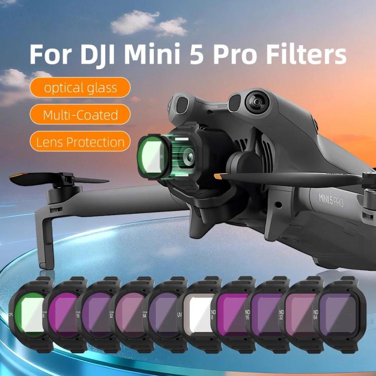 Filtros magnéticos para lentes de drones DJI Mini 5 Pro, UV, CPL, ND8, ND16, ND32, ND64, ND256, ND8/PL, ND16/PL, ND32/PL, ND64//PL, ND256/PL, CPL+ND8+ND16, CPL+ND16+ND32, UV+CPL+ND8, UV+CPL+ND16, CPL+ND8/PL+ND16/PL, ND8+ND16+ND32+ND64                  ...