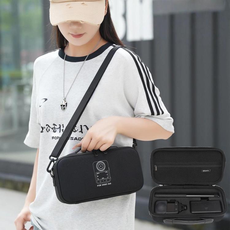 Funda de transporte BKano para DJI Osmo 360 Adventure Combo, resistente al agua, de carcasa rígida, para hombro o bolso de mano.