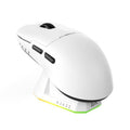 Ratón para juegos Ajazz AJ159PRO con cable, 2.4G y Bluetooth, con tres modos de funcionamiento y base de carga magnética.