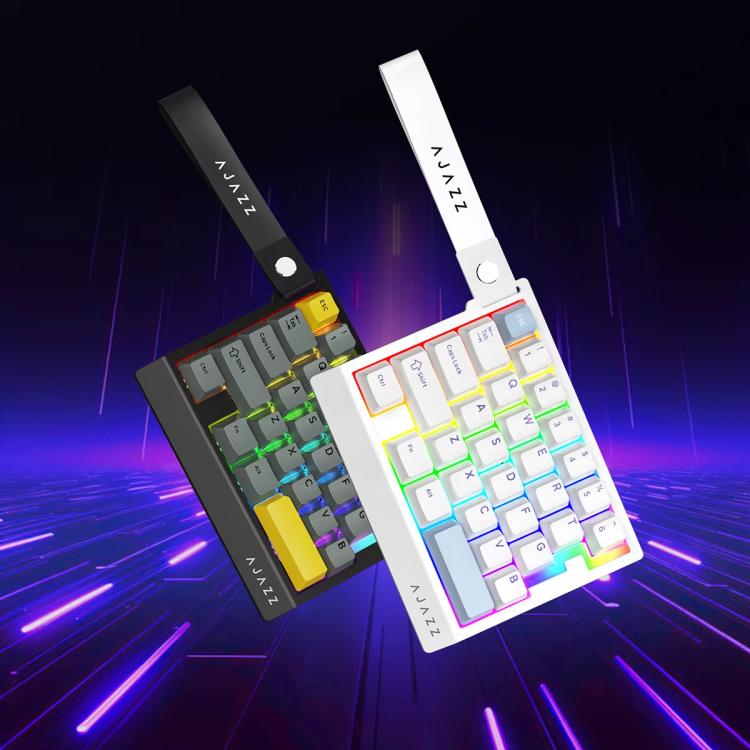 Teclado para juegos con cable Ajazz AK029 Magnetic Rice Switch HIFI Edition con retroiluminación RGB para una sola mano