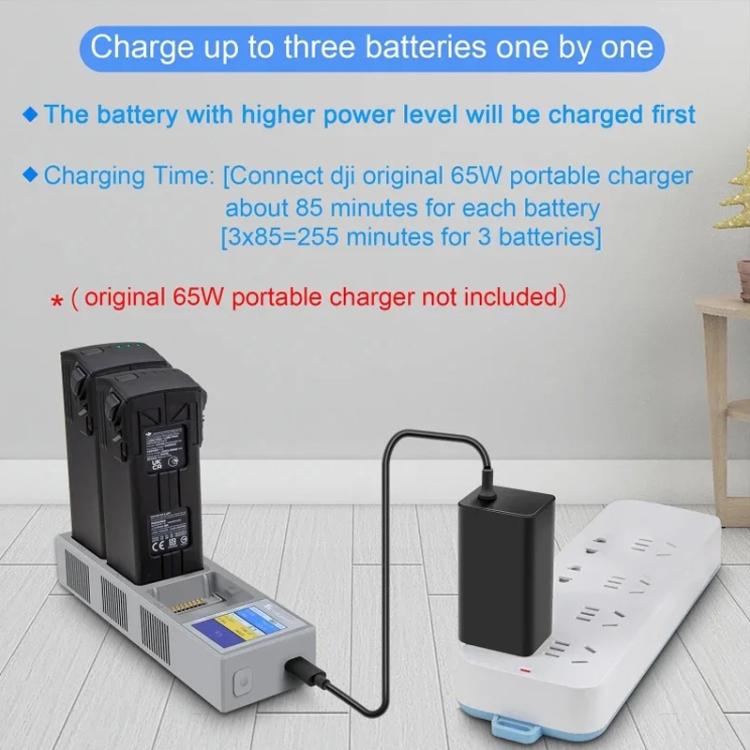 Cargador de batería con pantalla digital a color para DJI Mavic 3 YX y gestor de carga., Mavic 3 Charging Manager