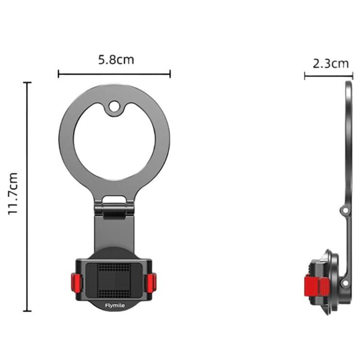 Soporte magnético de liberación rápida Flymile para DJI Osmo Action 3 / 4 / 5 Pro / Osmo 360, OM12
