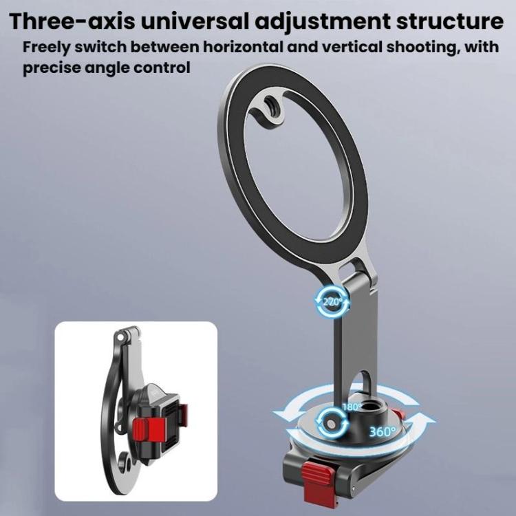 Soporte magnético de liberación rápida Flymile para DJI Osmo Action 3 / 4 / 5 Pro / Osmo 360, OM12