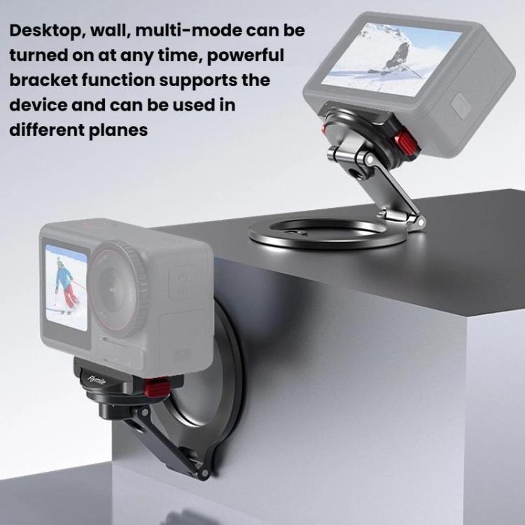 Soporte magnético de liberación rápida Flymile para DJI Osmo Action 3 / 4 / 5 Pro / Osmo 360, OM12