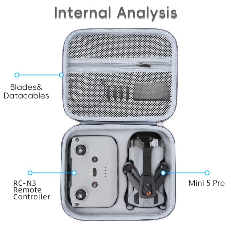 Bolsa de almacenamiento de nailon portátil para DJI Mini 5 Pro Standard Edition