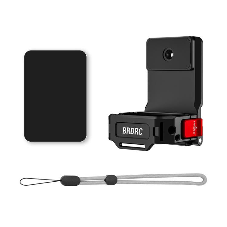 Adaptador de clip trasero expandible con soporte magnético BRDRC para DJI OSMO POCKET 3, Magnetic Base Black