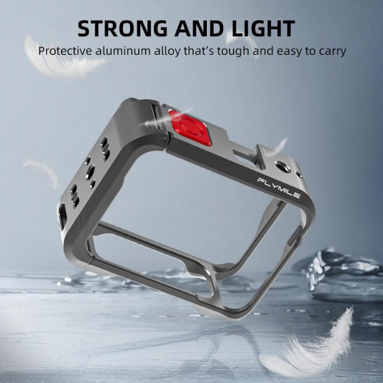 Accesorios para cámaras de acción Insta360 Ace Pro / Ace Pro 2 Flymile Rabbit Cage: marco protector metálico y extensión., For Insta360 Ace Pro / Ace Pro 2