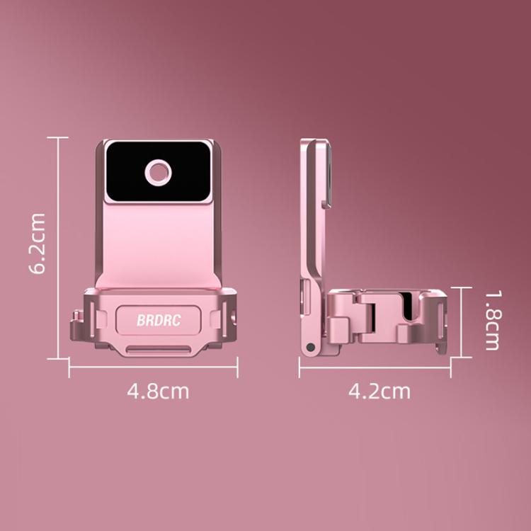 Adaptador de clip trasero expandible con soporte magnético BRDRC para DJI Osmo Pocket 3