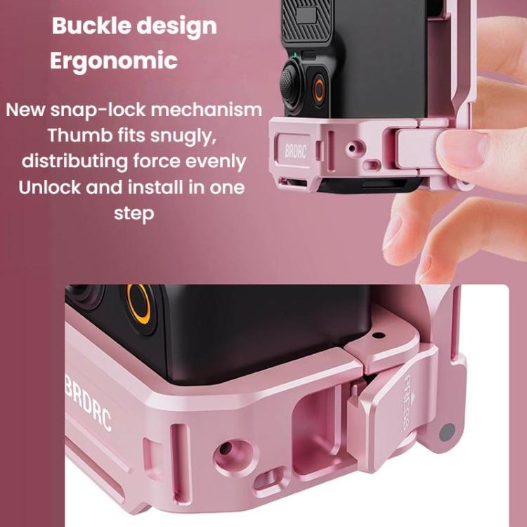 Adaptador de clip trasero expandible con soporte magnético BRDRC para DJI Osmo Pocket 3