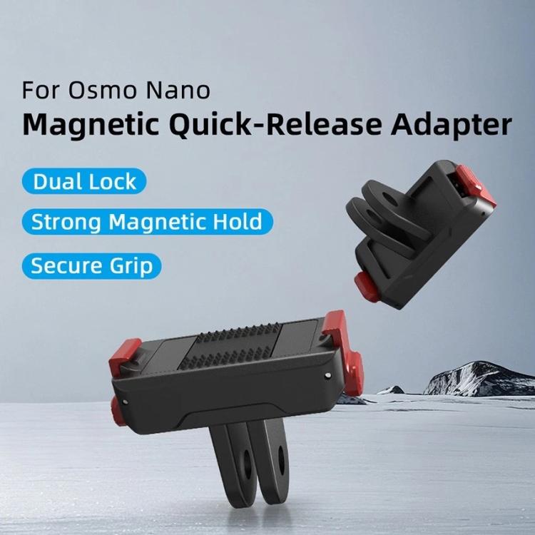 Soporte de dos mordazas con base magnética de liberación rápida para DJI Osmo Nano, For DJI Osmo Nano