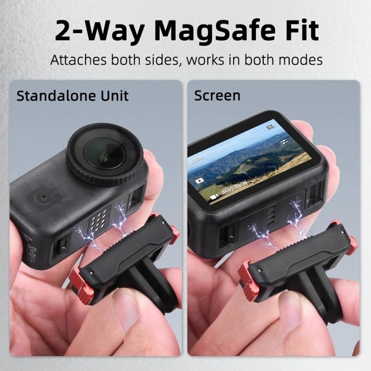 Soporte de dos mordazas con base magnética de liberación rápida para DJI Osmo Nano, For DJI Osmo Nano