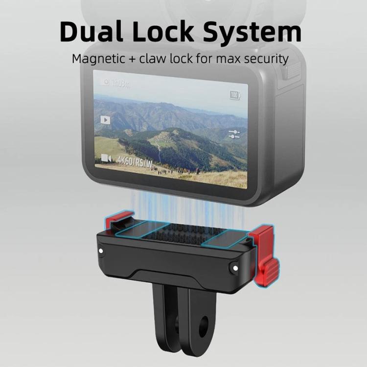 Soporte de dos mordazas con base magnética de liberación rápida para DJI Osmo Nano, For DJI Osmo Nano