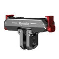 Soporte de extensión plegable de dos mordazas con base magnética de liberación rápida Flymile para cámaras de acción DJI Osmo Nano, Metal