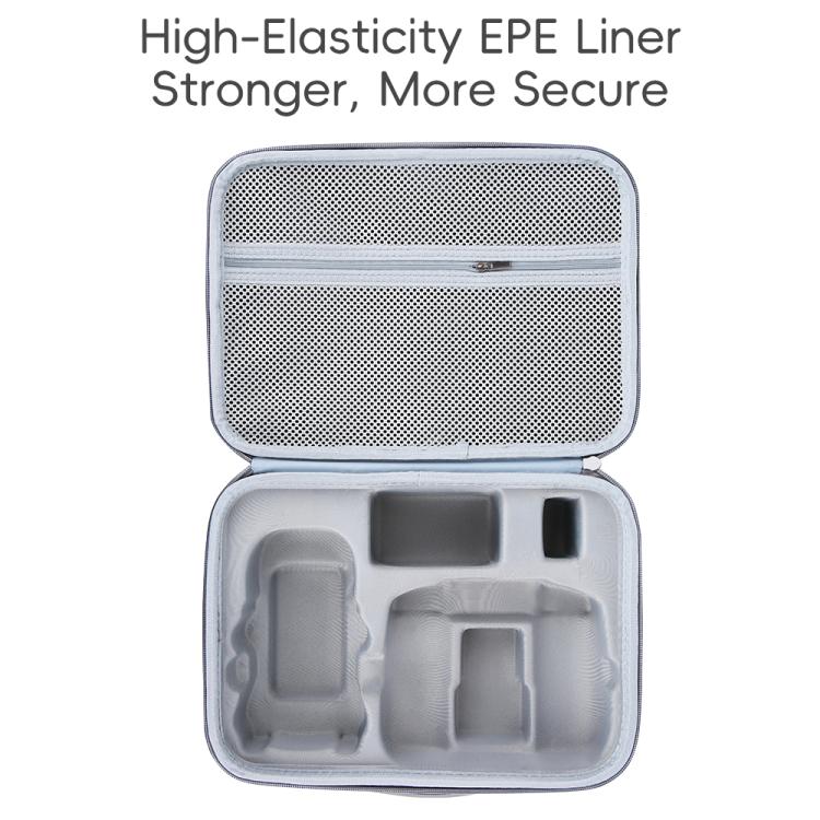 Bolsa organizadora integrada de PU para DJI Mini 5 Pro Fly More, bolsa de hombro portátil para viajes.