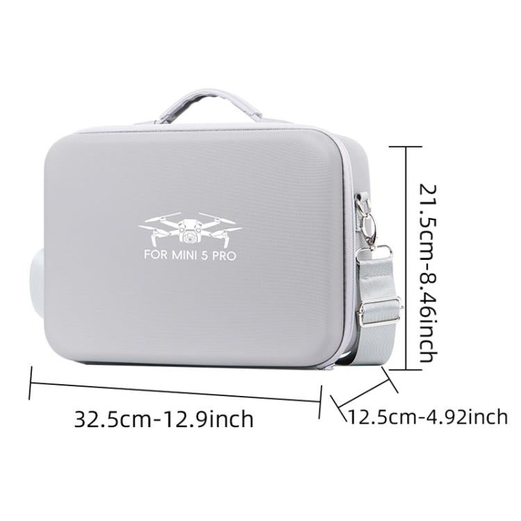 Bolsa organizadora integrada de PU para DJI Mini 5 Pro Fly More, bolsa de hombro portátil para viajes.