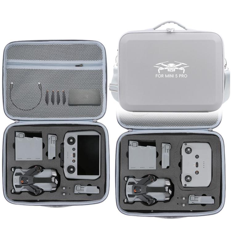 Bolsa organizadora portátil de PU para DJI Mini 5 Pro Fly More, todo en uno.