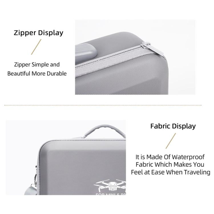 Bolsa organizadora portátil de PU para DJI Mini 5 Pro Fly More, todo en uno.