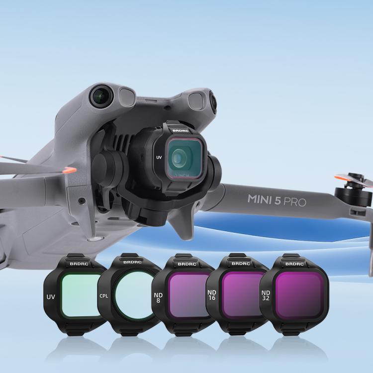 Filtros y accesorios para lentes de drones DJI MINI 5 PRO BRDRC, UV, CPL, ND16, CPL+ND8+ND16+ND32