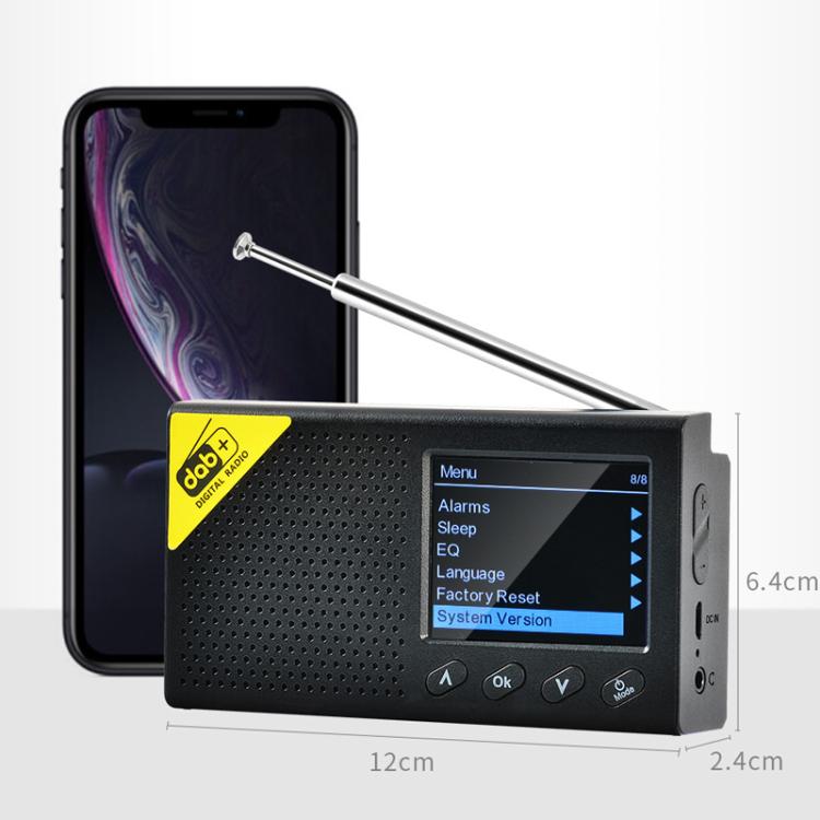 Radio digital portátil Radio digital DAB para coche, DAB-PC1