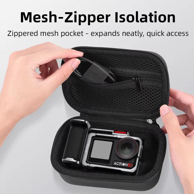 Funda de transporte Flymile para DJI Osmo Action 5 Pro/4/3, versión con jaula de agarre, bolsa de mano portátil., Handbag