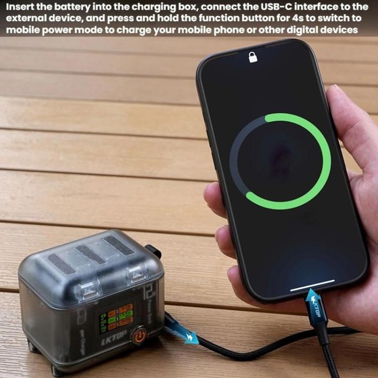 Organizador multifuncional para cargar baterías de DJI Osmo 360 / Action 5 Pro / Action 4 / Action 3, LKTOP ACG247