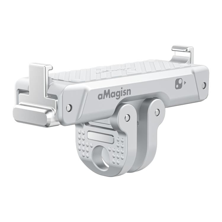 Adaptador magnético de liberación rápida de metal AMagisn para cámara Insta360 Go Ultra con rosca de 1/4 de pulgada.