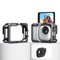 Jaula metálica AMagisn para Insta360 GO Ultra Quick Release con marco protector y cubierta de silicona.