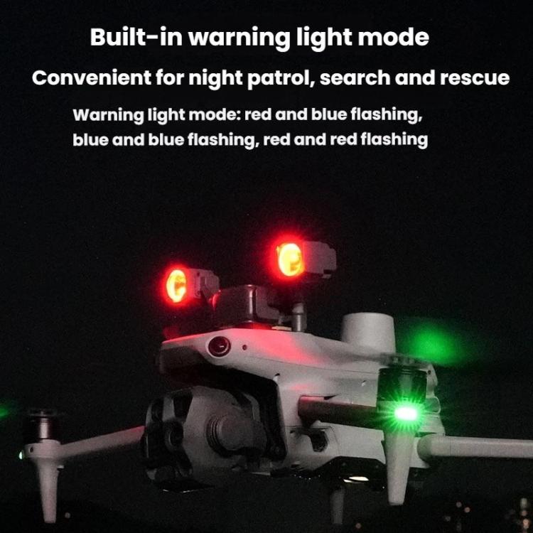 Lámpara intermitente de colores LKTOP LK340 de 40 W para montaje en dron, For DJI Matrice 4E / 4T