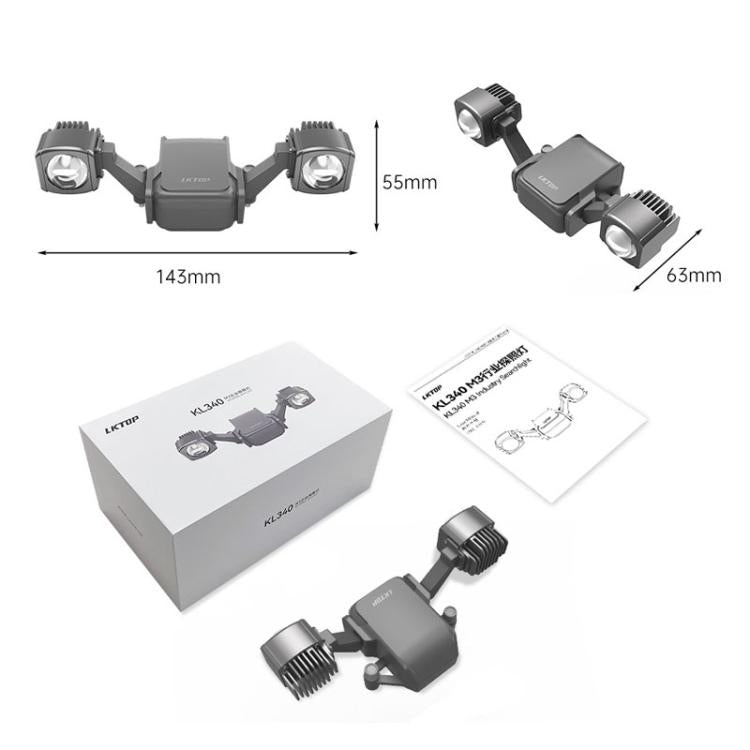 Lámpara intermitente de colores LKTOP KL340 de 40 W para montaje en dron, For DJl Mavic 3T / 3E