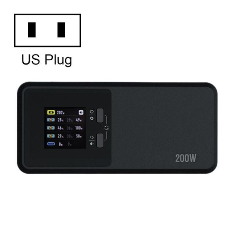 Cargador de 3 canales LKTOP UC342 de 200 W para DJI Matrice 4T / 4E, ideal para fotografía aérea., US Plug, EU Plug