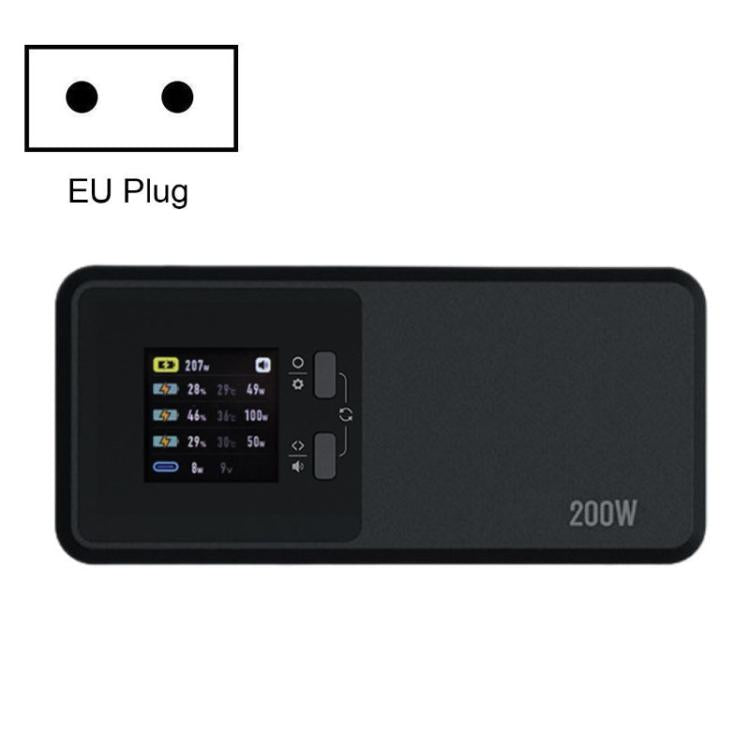 Cargador de 3 canales LKTOP UC342 de 200 W para DJI Matrice 4T / 4E, ideal para fotografía aérea., US Plug, EU Plug