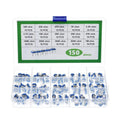 150 piezas/juego de caja de resistencias ajustables de 6 mm con iluminación, 150pcs /Set