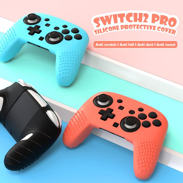 Funda de silicona suave al tacto con agarre agradable para la piel para el mando Pro de Switch 2