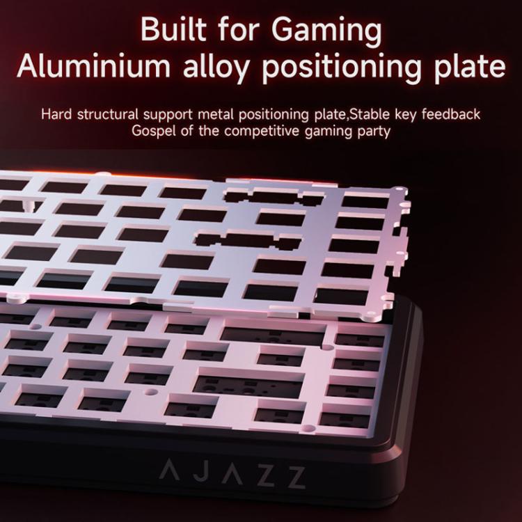 Teclado mecánico con cable Ajazz AK680 MAX con eje magnético e iluminación RGB., Black, White, Black Gray Yellow, Blue White Dark Blue, Side Engraving Gradient Pink, Contour Line Black, Contour Line White