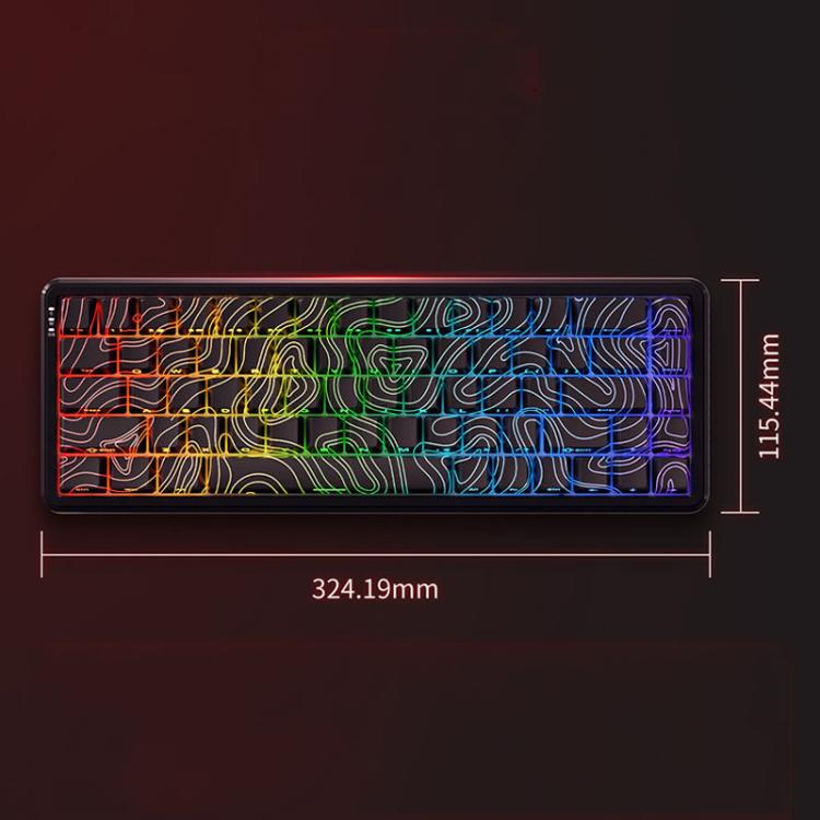 Teclado mecánico con cable Ajazz AK680 MAX con eje magnético e iluminación RGB., Black, White, Black Gray Yellow, Blue White Dark Blue, Side Engraving Gradient Pink, Contour Line Black, Contour Line White