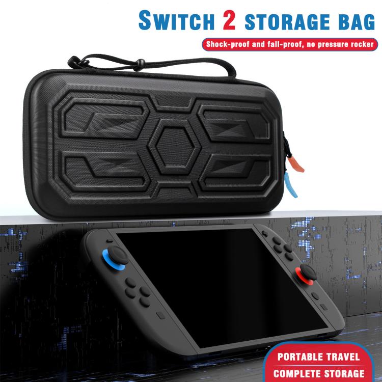Funda protectora rígida estilo mecha para Nintendo Switch 2, portátil, a prueba de golpes, con bolsa de almacenamiento.