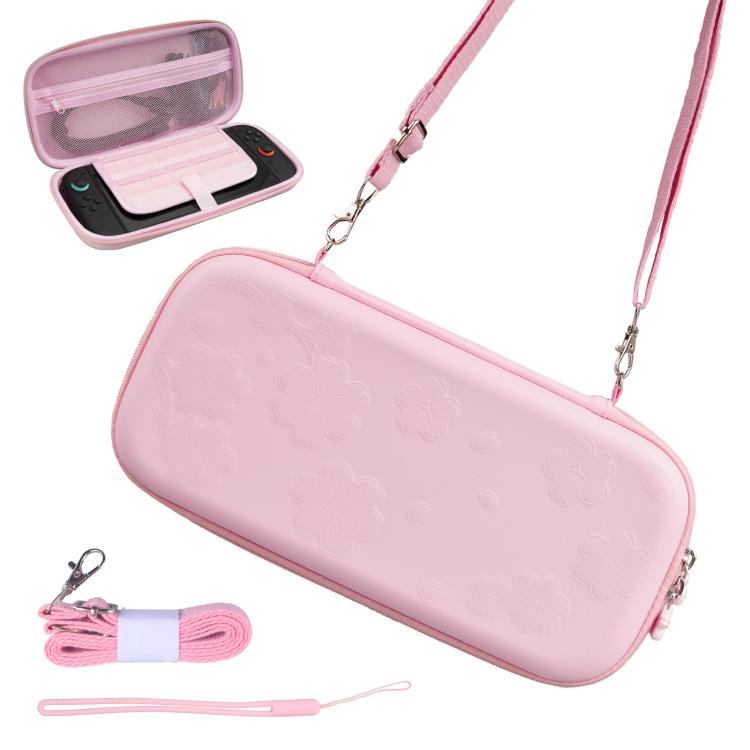 Bolso bandolera portátil con estampado de sakura para Nintendo Switch 2, Carry Case