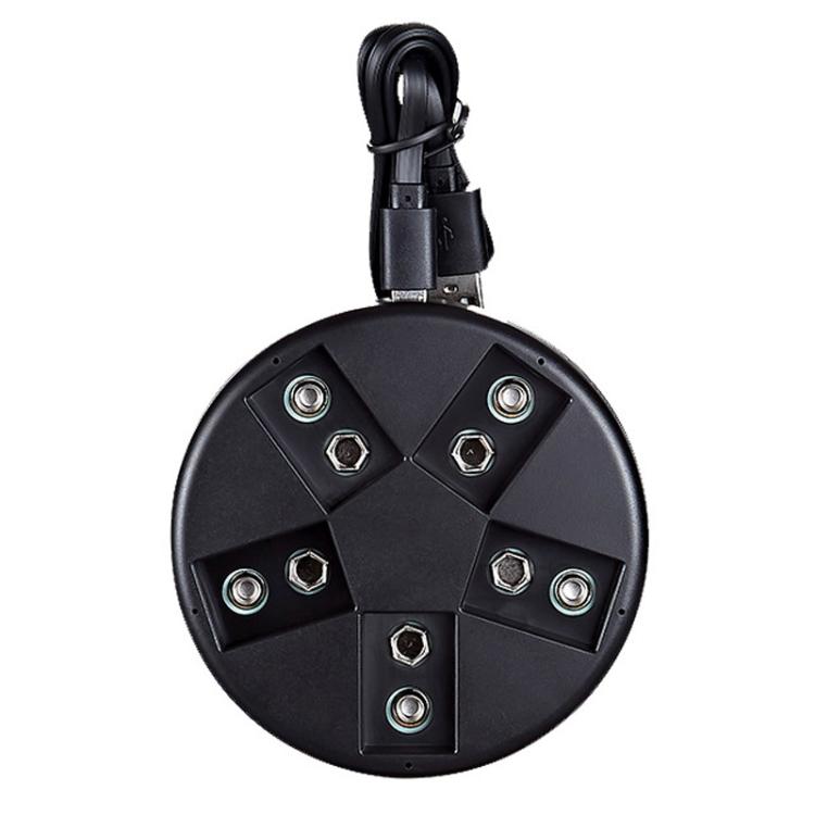 Cargador inteligente de 5 ranuras para baterías de 9 V SK-C705M3 con base de carga USB para baterías Ni-MH.
