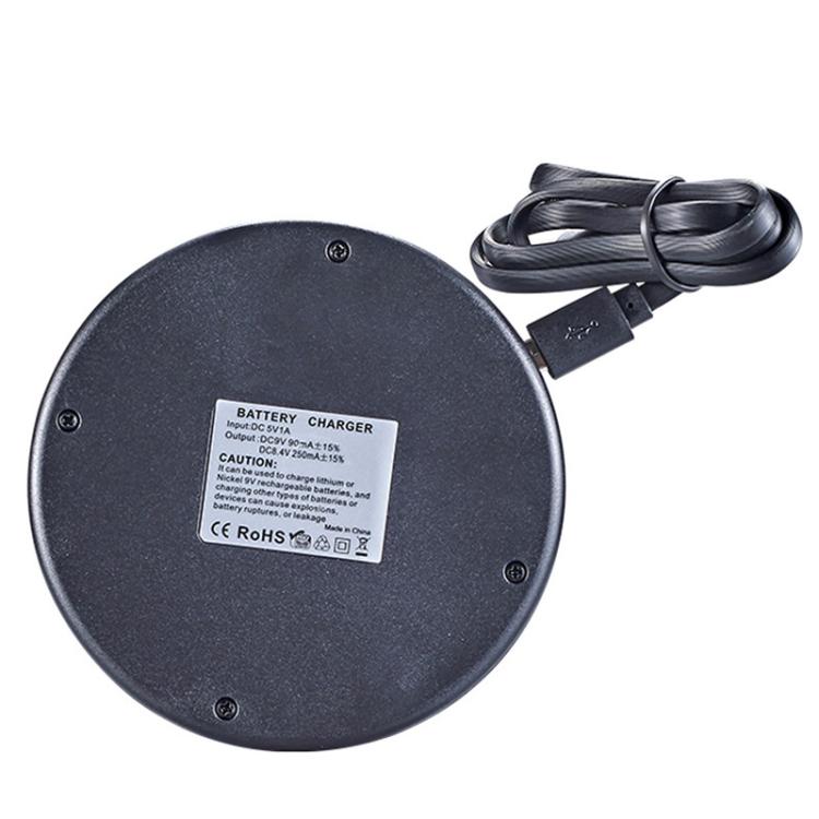 Cargador inteligente de 5 ranuras para baterías de 9 V SK-C705M3 con base de carga USB para baterías Ni-MH.