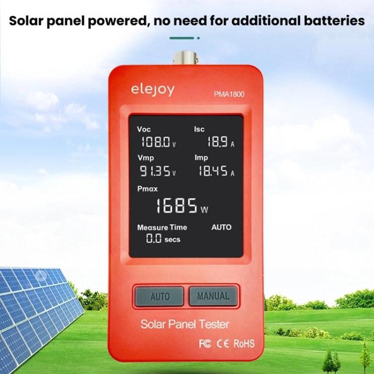 Multímetro de pantalla grande para sistemas fotovoltaicos, probador inteligente de potencia, PMA1800