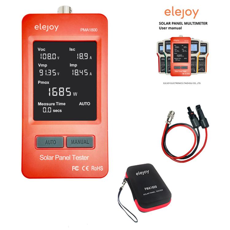 Multímetro de pantalla grande para sistemas fotovoltaicos, probador inteligente de potencia, PMA1800