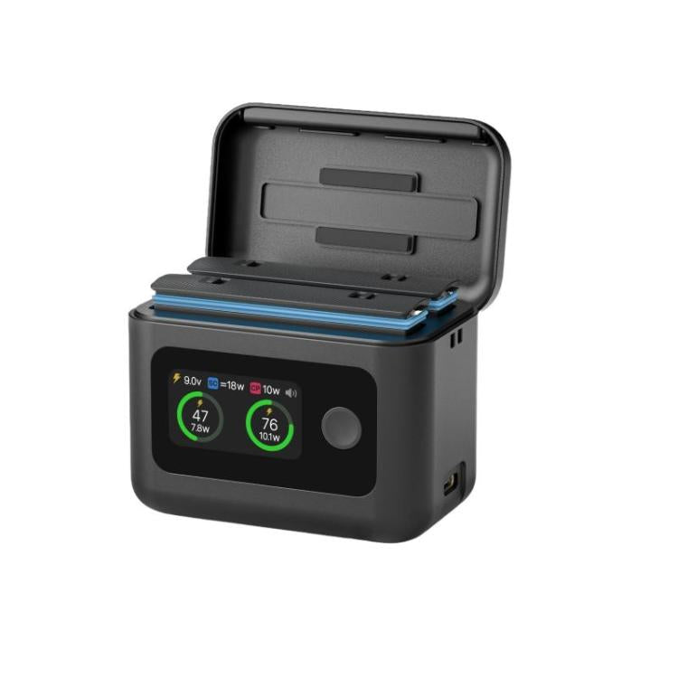 Concentrador de carga de batería SYMIK para estación de carga Insta360 X5, administrador de energía portátil con pantalla LCD de 1,47 pulgadas., For Insta360 X5