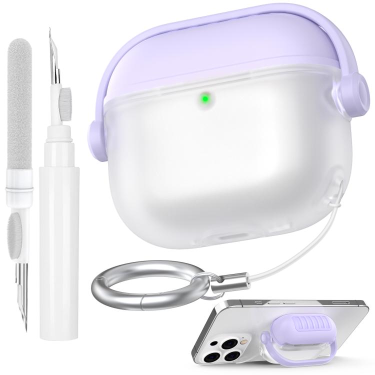 Funda protectora de silicona para auriculares AhaStyle WG174 con diseño dividido y lápiz de limpieza 3 en 1., For Airpods 4