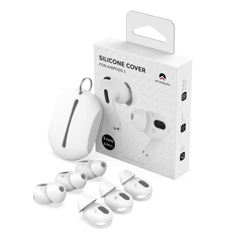 Tapones acústicos de silicona para auriculares AhaStyle PT66-3 (3 pares, tallas S+M+L) para AirPods 3, For AirPods 3 PT66-3