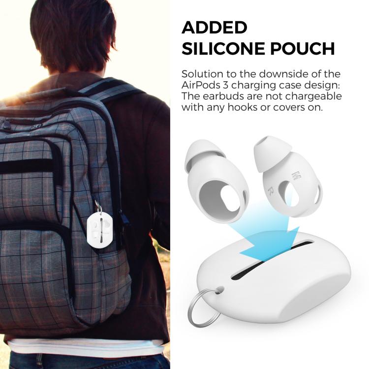 Tapones acústicos de silicona para auriculares AhaStyle PT66-3 (3 pares, tallas S+M+L) para AirPods 3, For AirPods 3 PT66-3