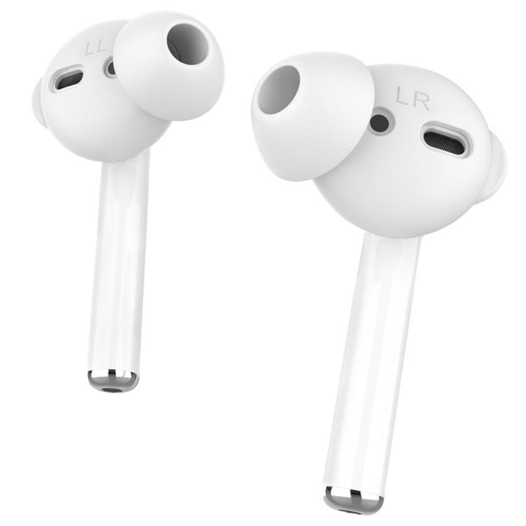 Funda de silicona insonorizada para AirPods 1/2 AhaStyle PT66 (3 pares), Large White, Large Black, Large Pink, Large Light Blue, Small White, Small Black, Small Pink, Small Light Blue
