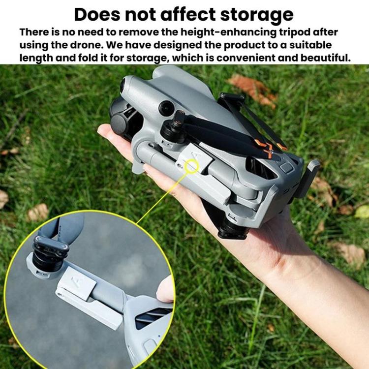 Para DJI Mini 5 Pro, 1 par de trenes de aterrizaje extensibles en altura para drones, soporte protector plegable no desmontable