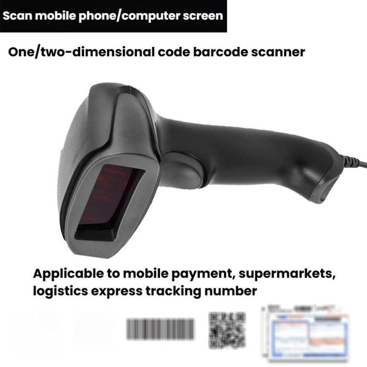 Escáner de código de barras NETUM para supermercados y tiendas minoristas. Escáner de código QR., Wired Red Light, Wired Laser, Wired 2D
